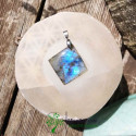 Pendentif labradorite bleue