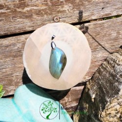 Pendentif labradorite bleue