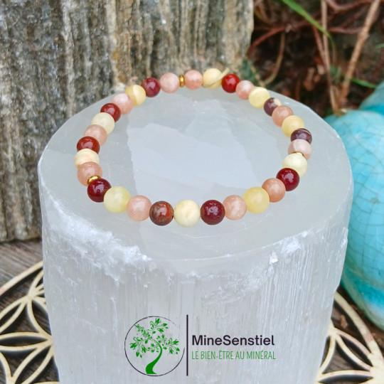 Bracelet Stop Procrastination - Motivation & Confiance avec pierres naturelles