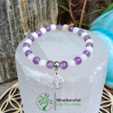 Bracelet Sérénité Divine – Améthyste & Pierre de Lune Blanche