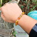 Bracelet vitalité – Œil de Tigre, Citrine & Cornaline