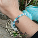 Bracelet pierre amazonite & pierre de lune