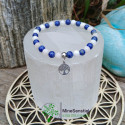 Bracelet Lapis-Lazuli & Pierre de Lune Blanche