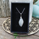 Pendentif Pierre de Lune Blanche | Intuition & Féminité