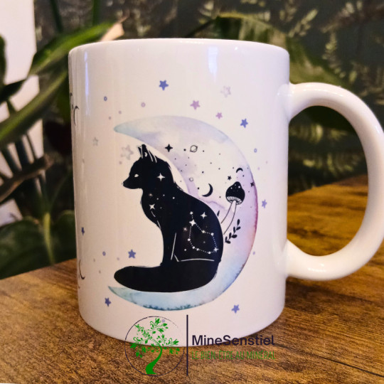 Mug Spirit Animal Renard – Astuce, douceur & magie lunaire