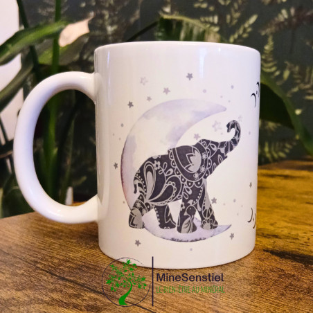 Mug Spirit Animal Éléphant – Protection, mémoire & abondance