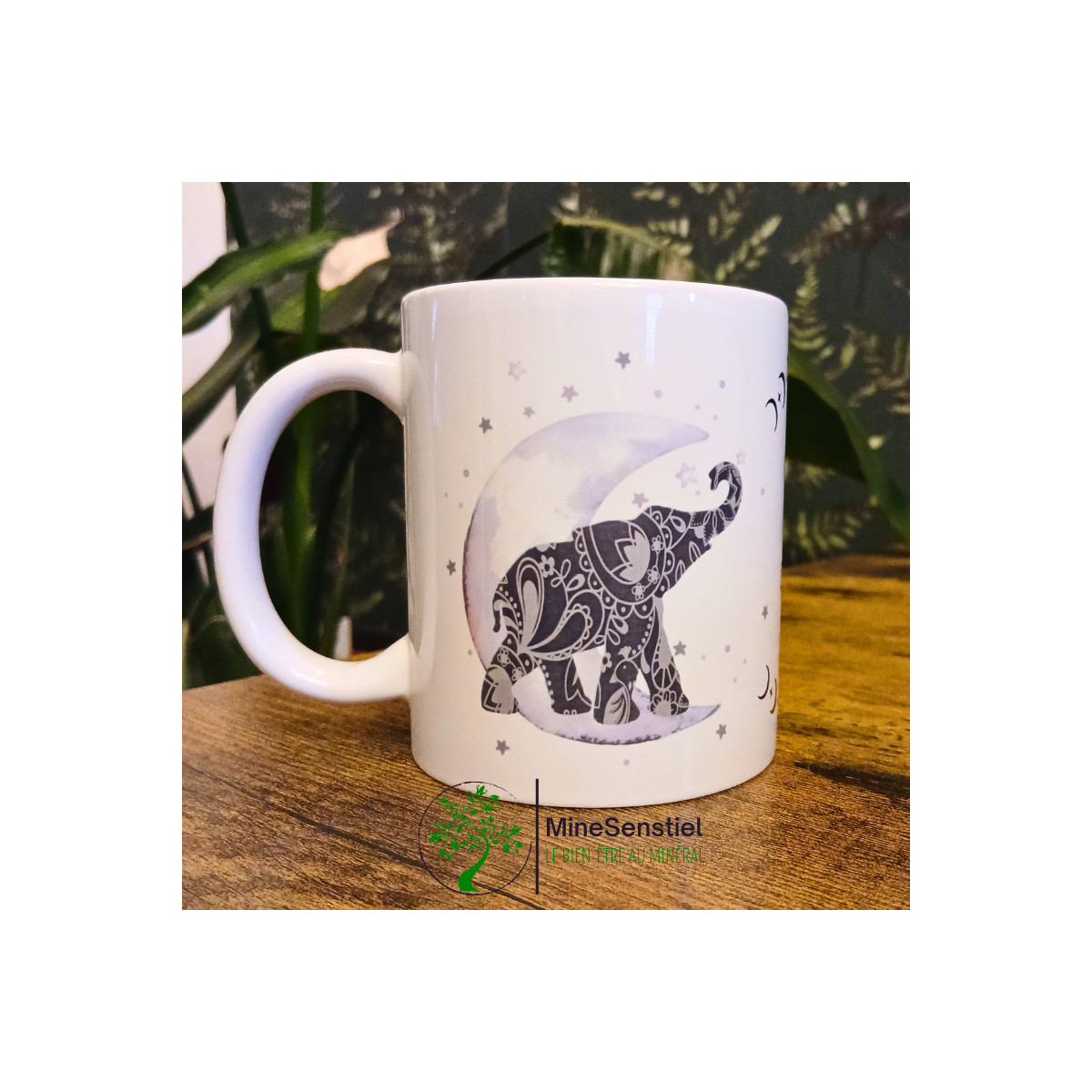 Mug Spirit Animal Éléphant – Protection, mémoire & abondance