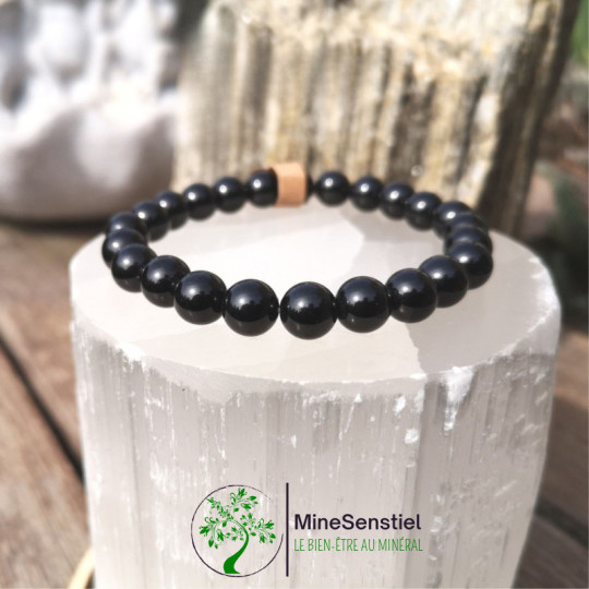 Bracelet spinelle noir
