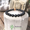 Bracelet spinelle noir