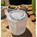 Bracelet aigue marine 7-8mm