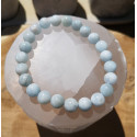 Bracelet aigue marine 7-8mm