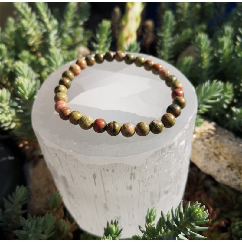 Bracelet unakite 6mm