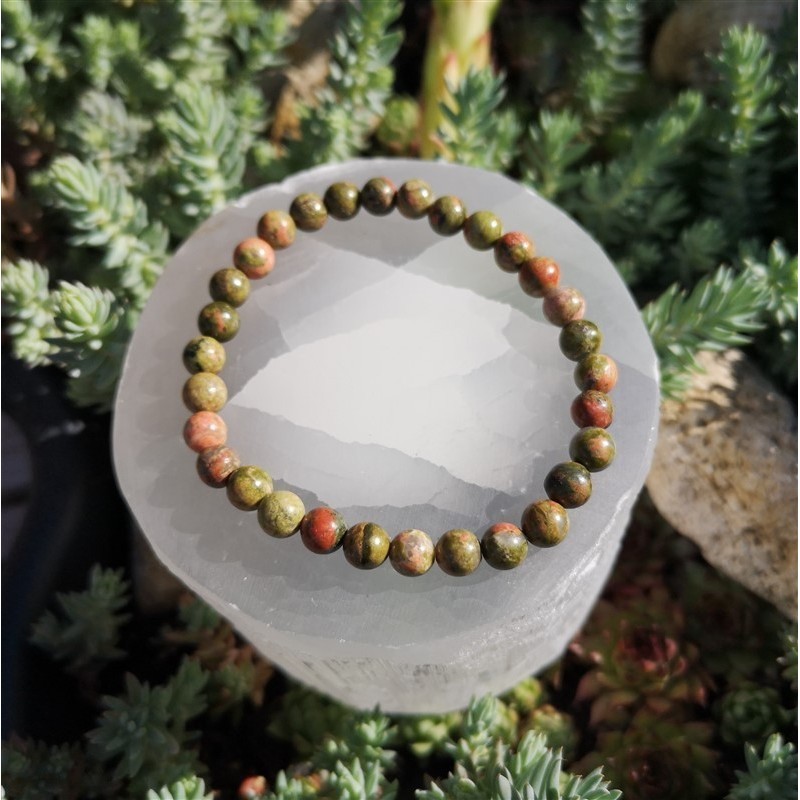 Bracelet unakite 6mm