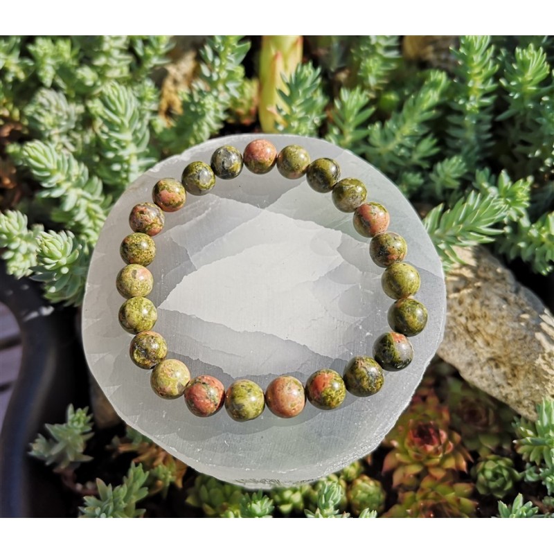 Bracelet unakite 8mm
