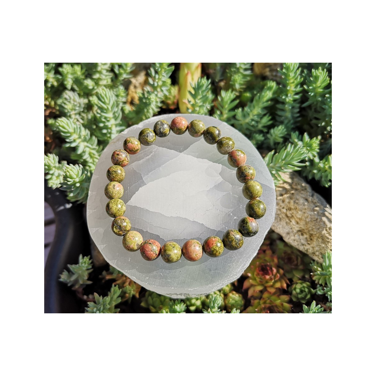 Bracelet unakite 8mm