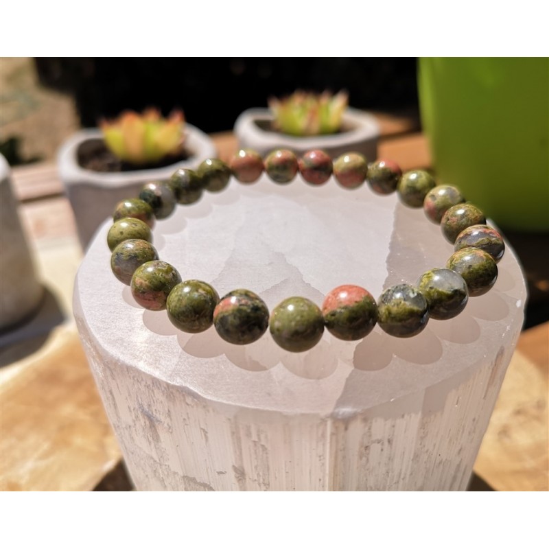 Bracelet unakite 8mm