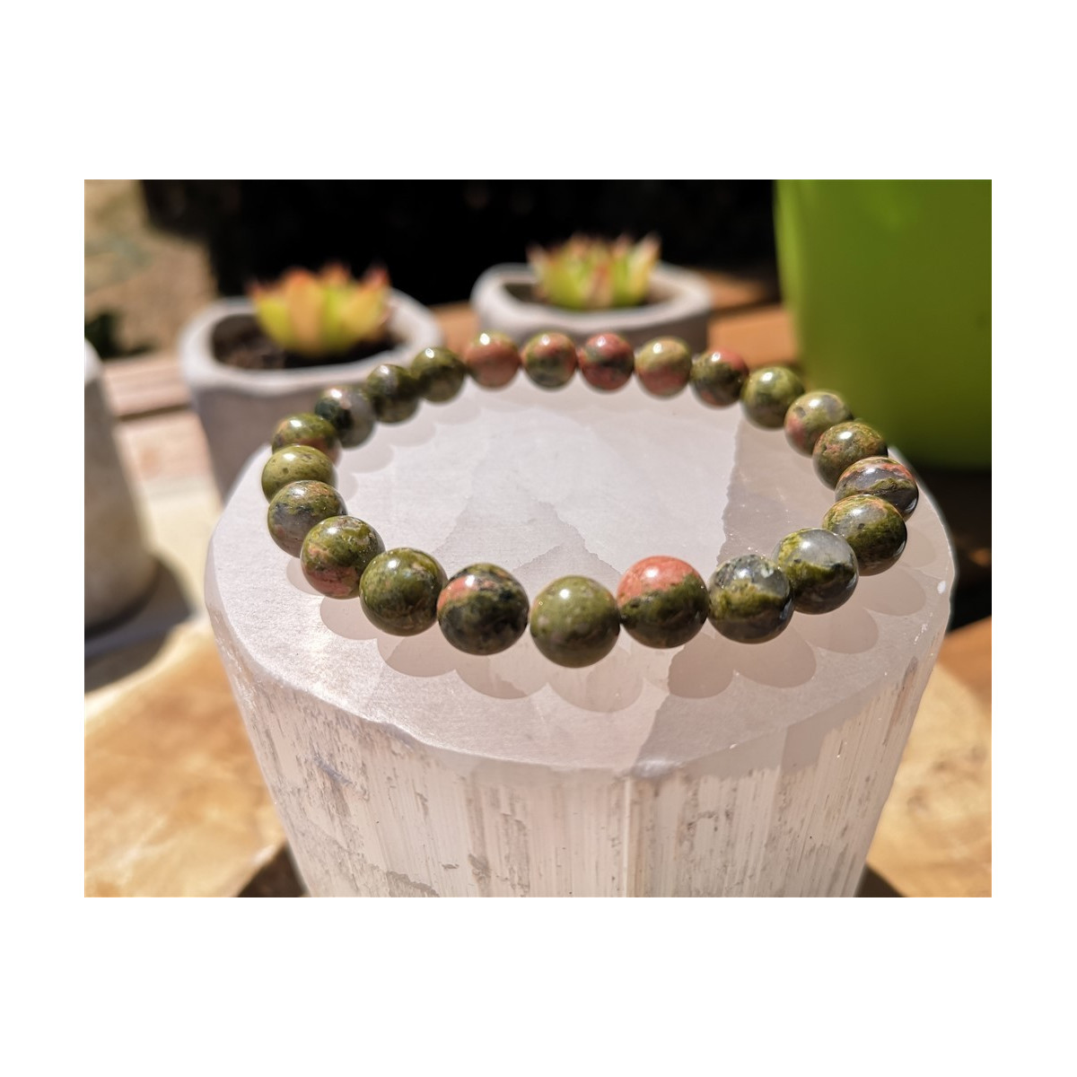 Bracelet unakite 8mm