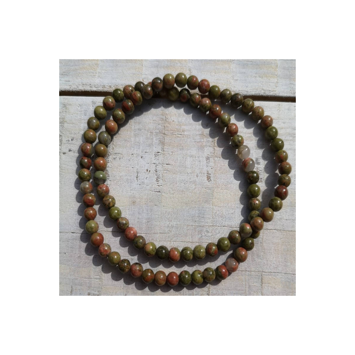 Bracelet unakite 4mm