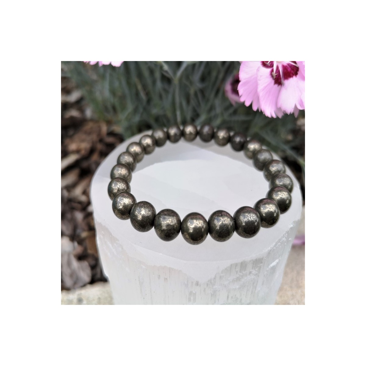 Bracelet pyrite 8mm