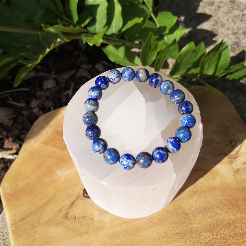 Bracelet lapis lazuli 9-10mm