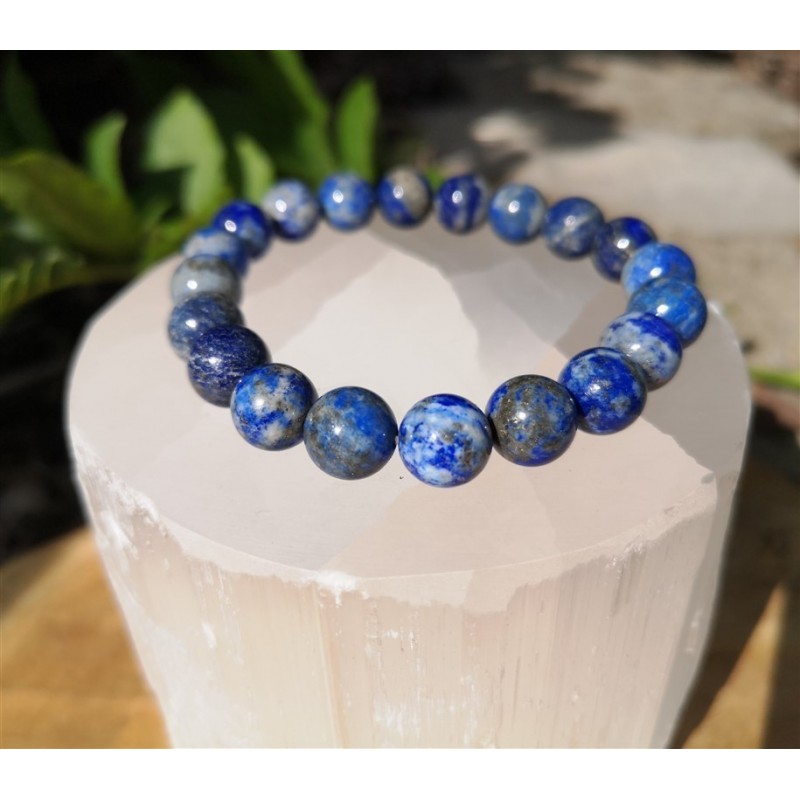 Bracelet lapis lazuli 9-10mm