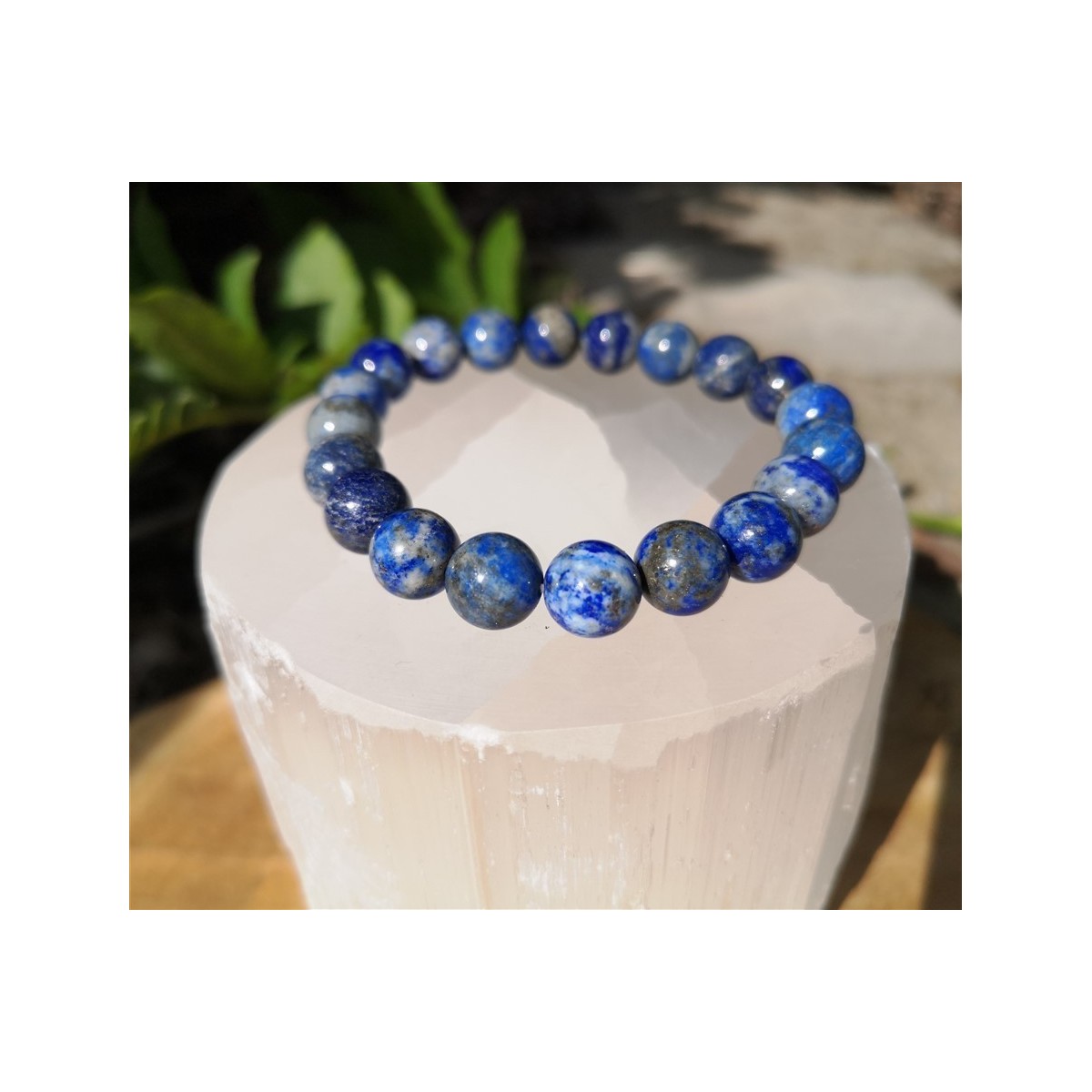 Bracelet lapis lazuli 9-10mm
