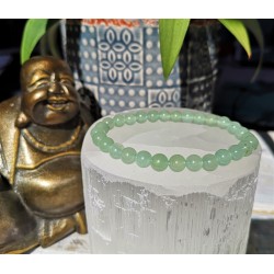 Bracelet aventurine verte 6mm