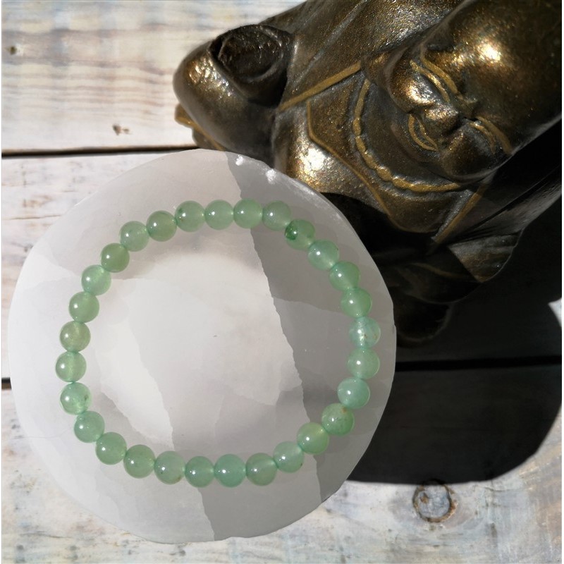 Bracelet aventurine verte 6mm