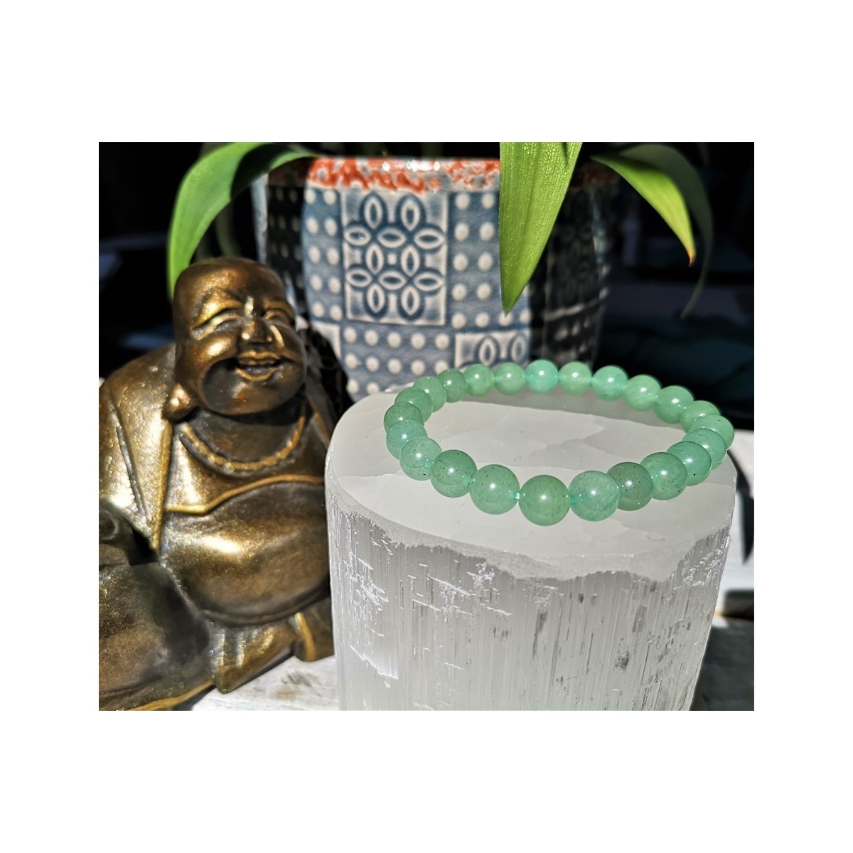 bracelet aventurine verte 8mm