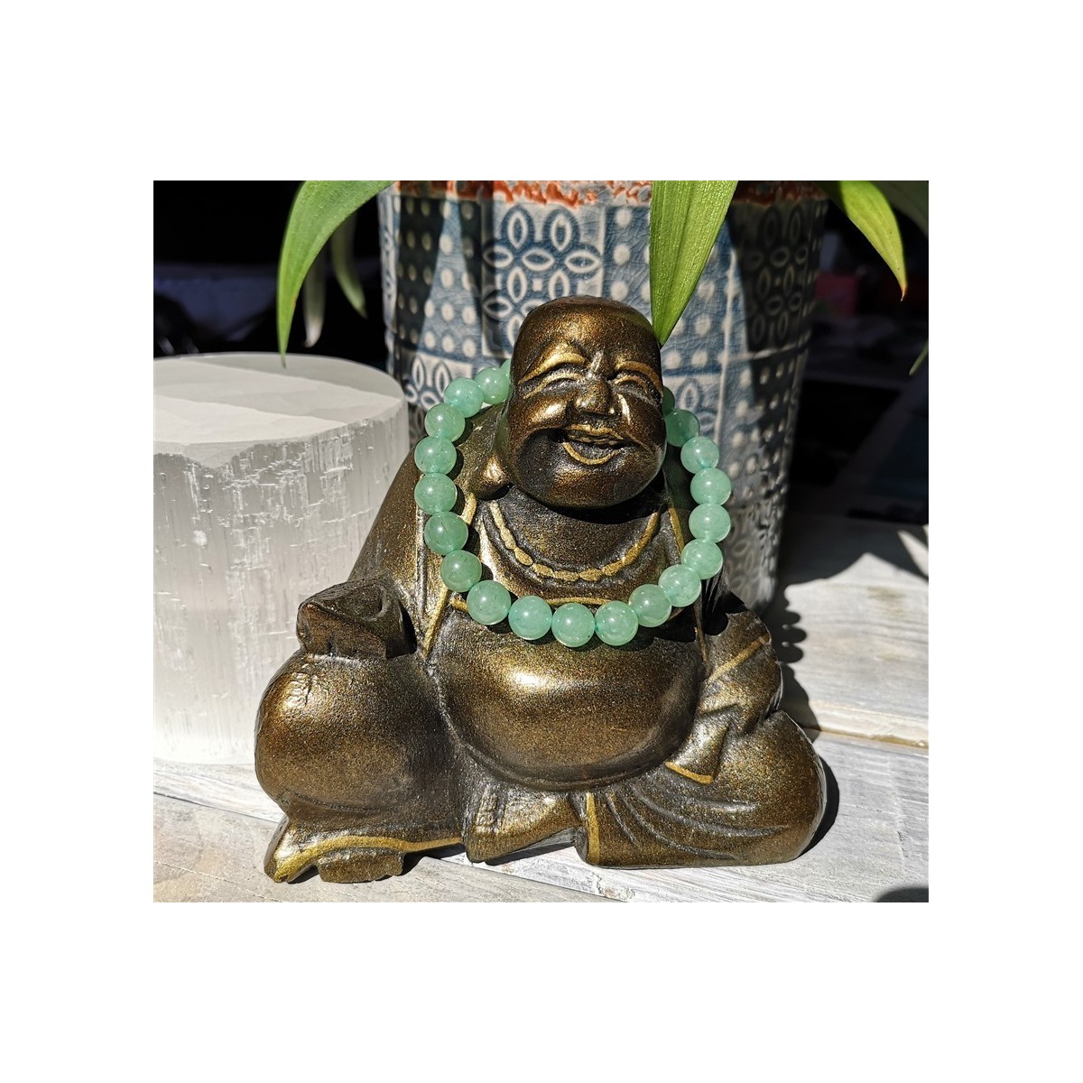 bracelet aventurine verte 8mm