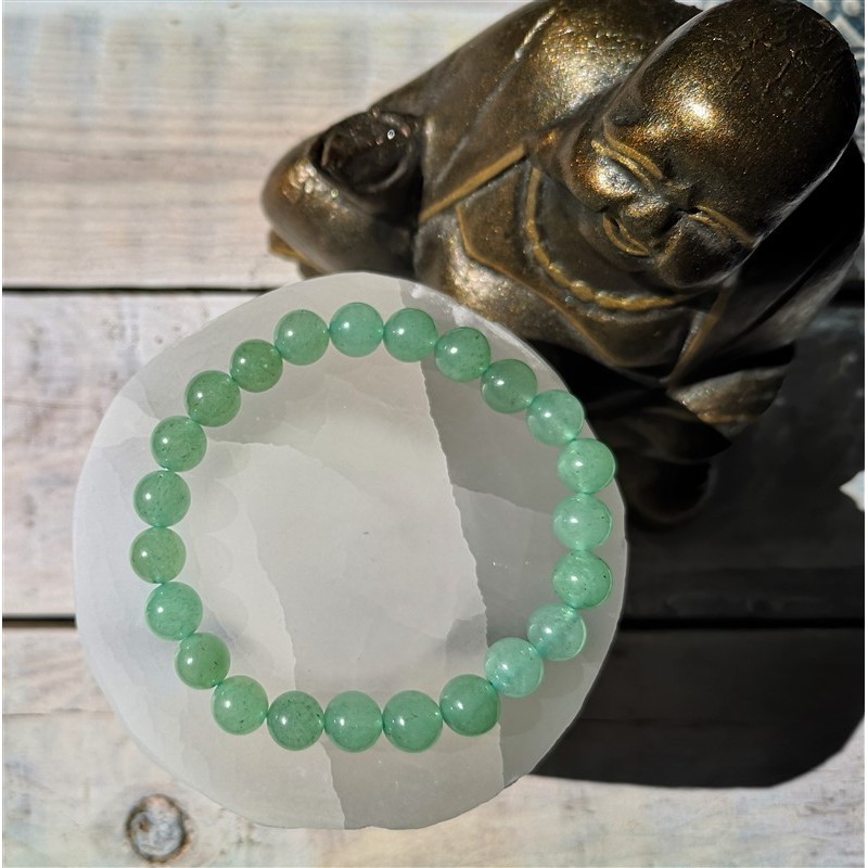 bracelet aventurine verte 8mm