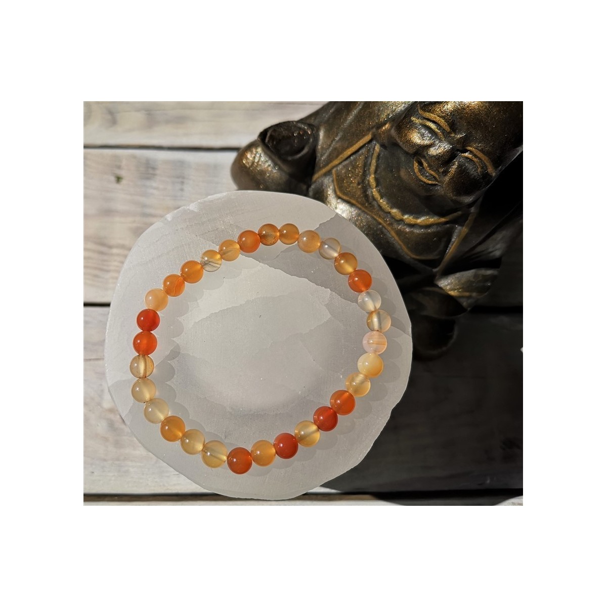 bracelet cornaline 6mm