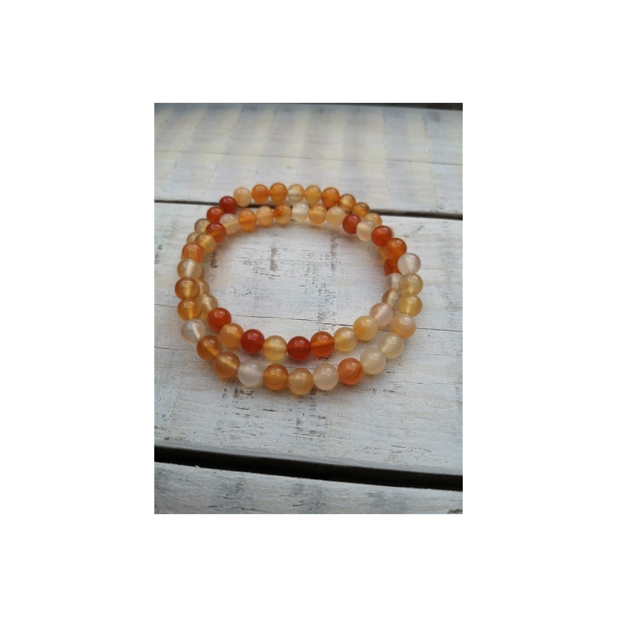 bracelet cornaline 6mm