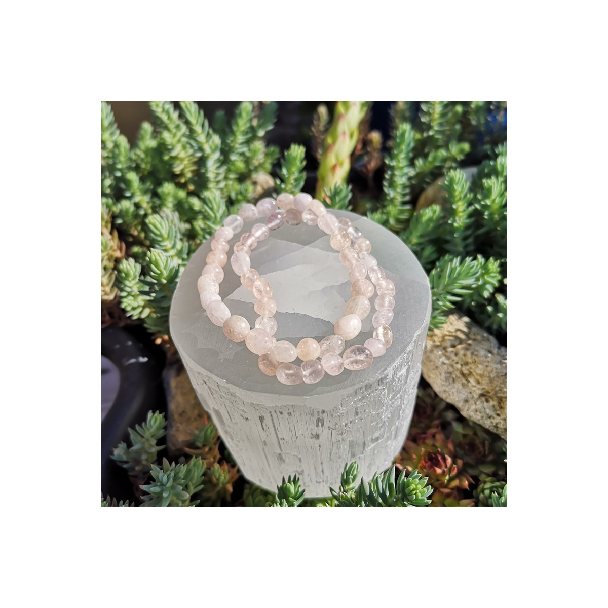 Bracelet morganite nugget