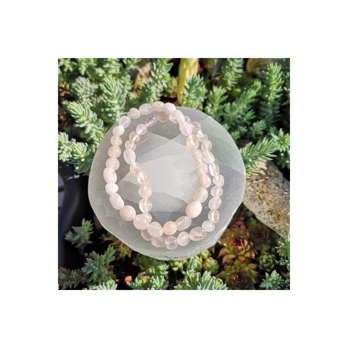 Bracelet morganite nugget