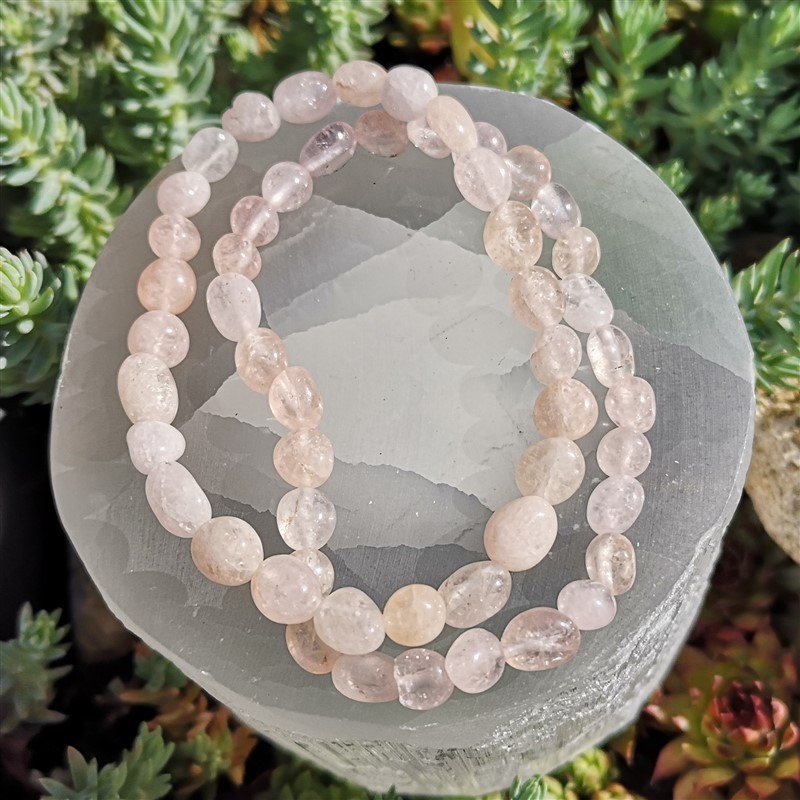 Bracelet morganite nugget