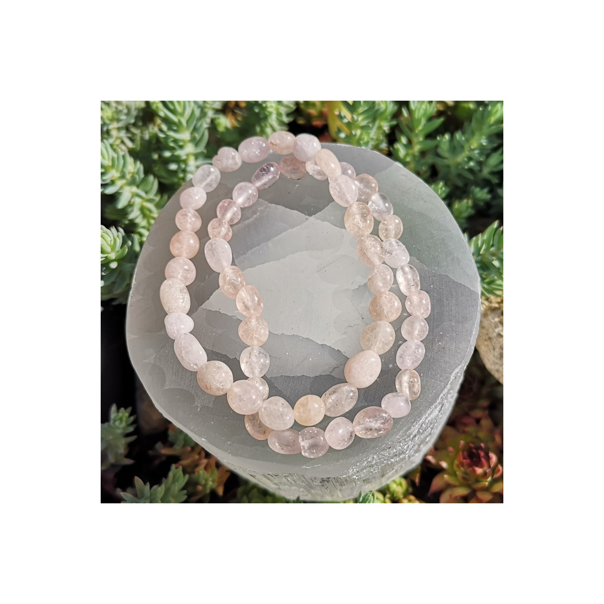 Bracelet morganite nugget