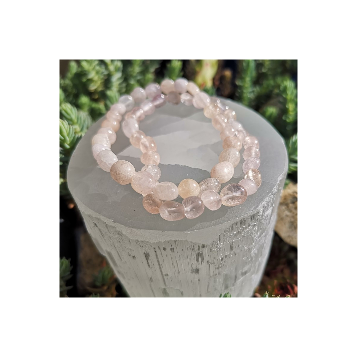 Bracelet morganite nugget