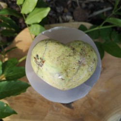 Coeur opale verte 5