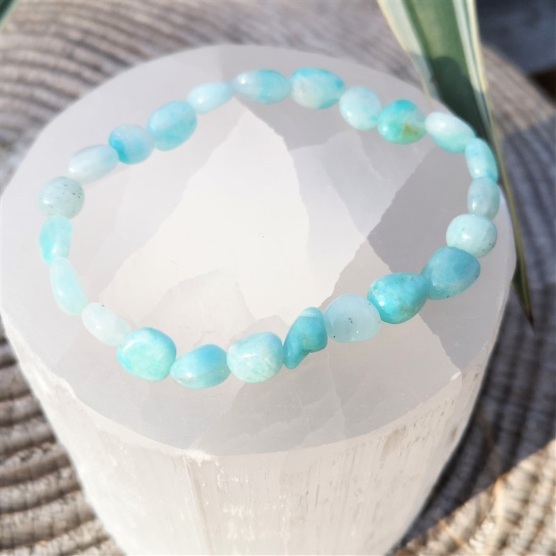 Bracelet amazonite nuggets