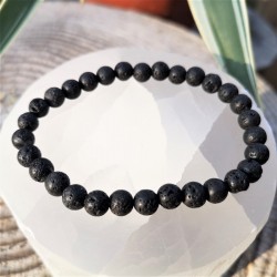 Bracelet pierre de lave 6mm