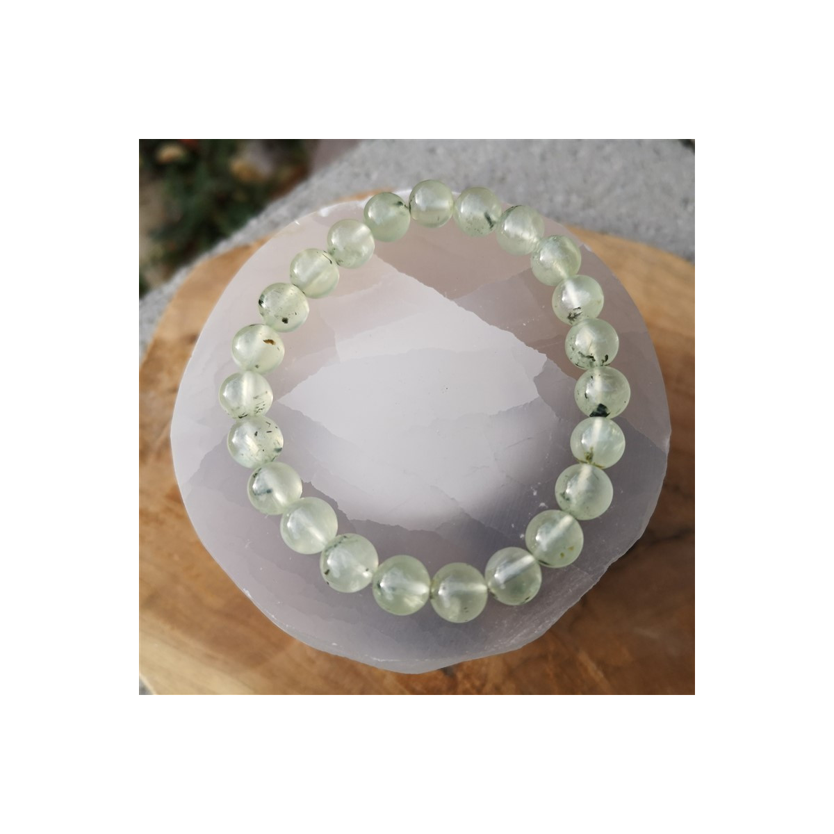 Bracelet préhnite 8mm