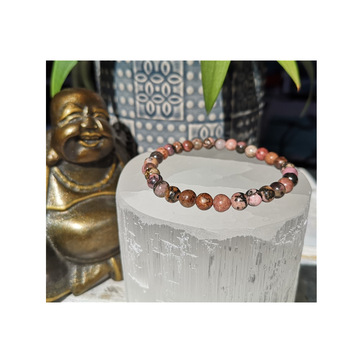 bracelet rhodonite 6mm