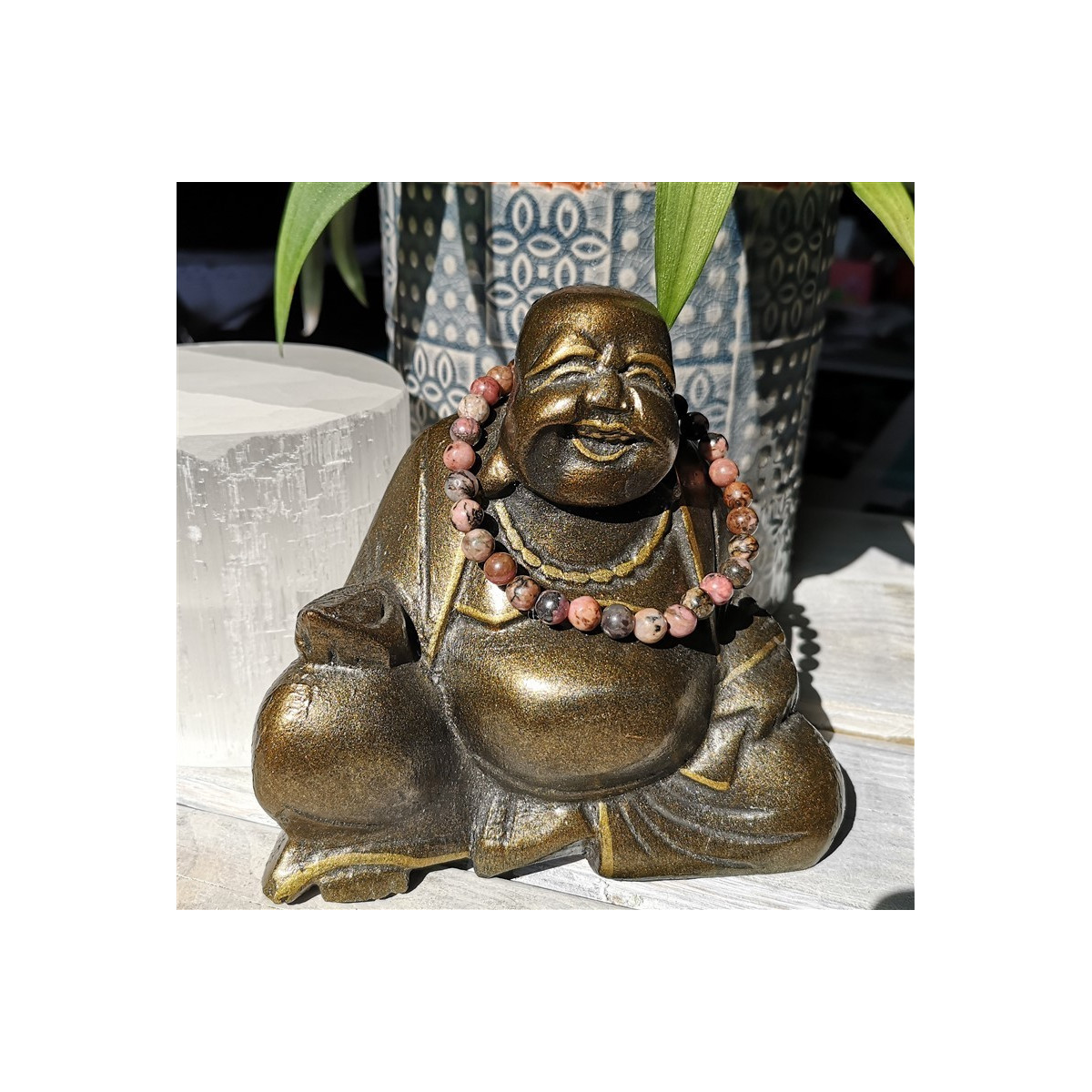 bracelet rhodonite 6mm