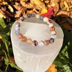 Bracelet agate du Botswana 8mm