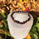 Bracelet grenat nuggets