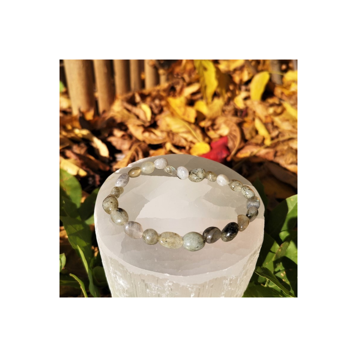 Bracelet labradorite  pierres roulées | Minesenstiel