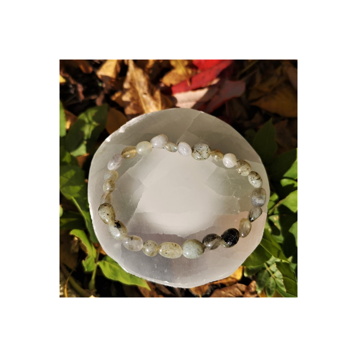 Bracelet labradorite  pierres roulées | Minesenstiel