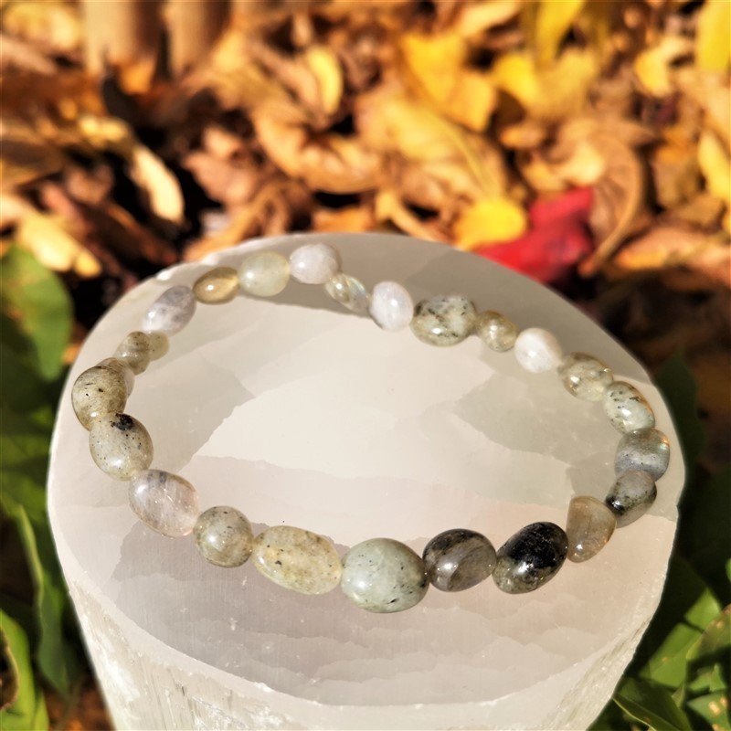 Bracelet labradorite  pierres roulées | Minesenstiel