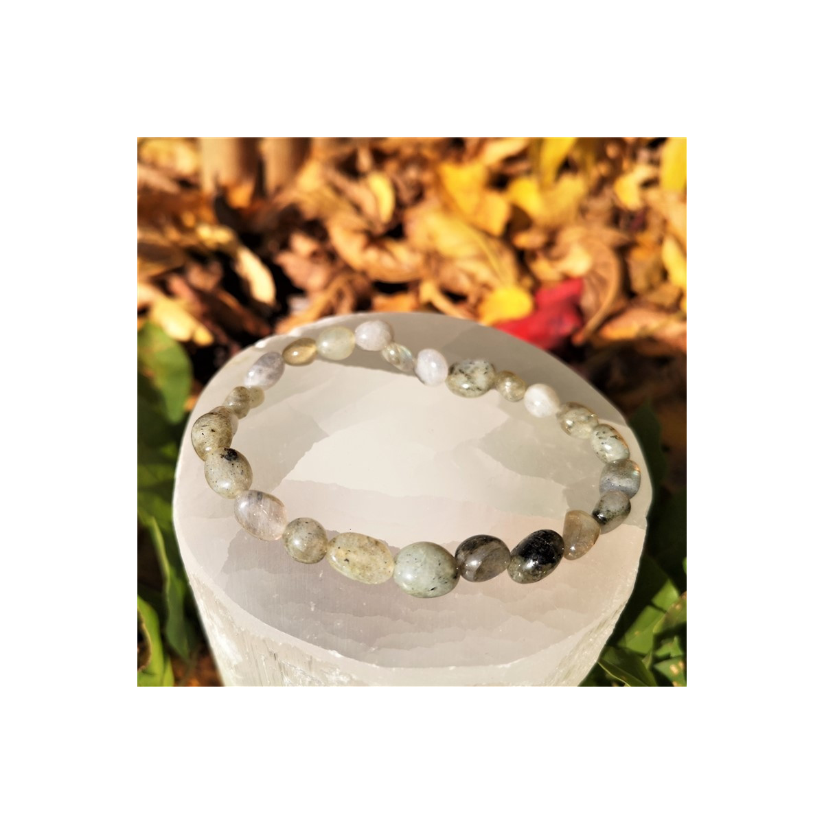 Bracelet labradorite  pierres roulées | Minesenstiel